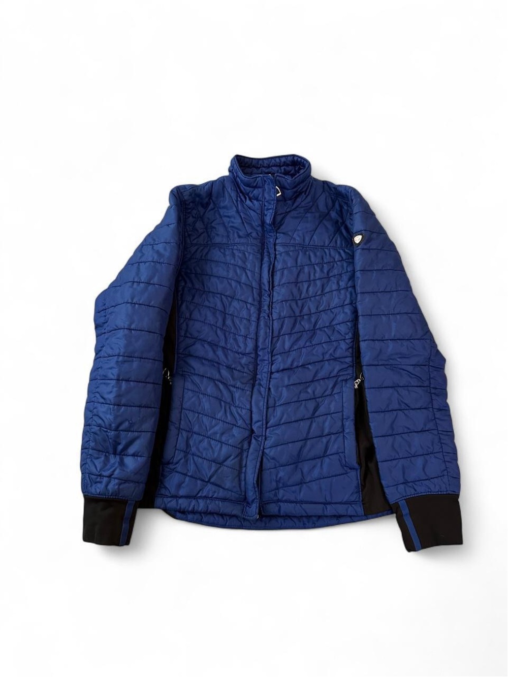 Women medium Ariat blue quilted puffer jacket